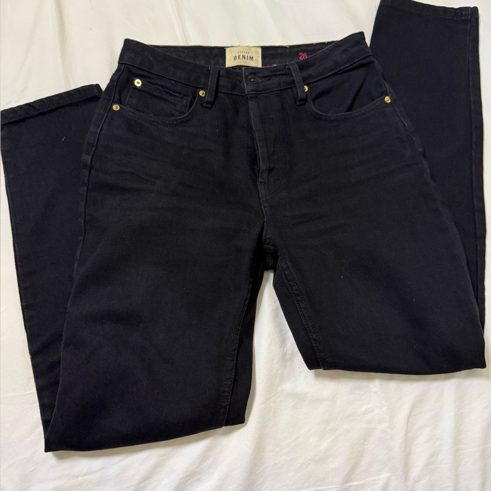Sezane black denim skinny jeans size 26